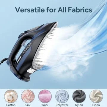Fast Heating IRONDAY Steam Iron with Auto Shutoff and Burst Steam