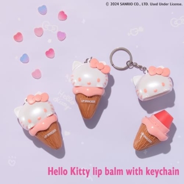 Hello Kitty Lip Balm Ice Cream Flavored Moisturizing Treat