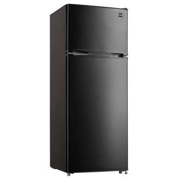 RCA RFR741-BLACK Compact 2 Door Fridge 7.5 Cu Ft