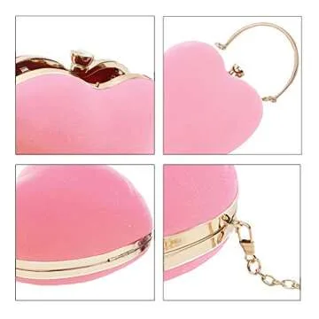 Sun Kea Heart Shaped Handbag Mini Clutch for Women