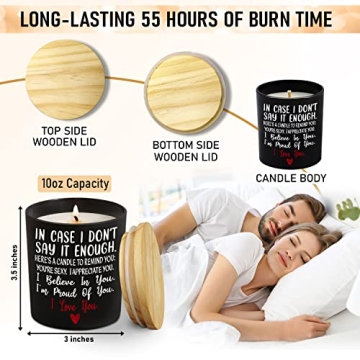 Vanilla Lavender Scented Candle Gift for Him