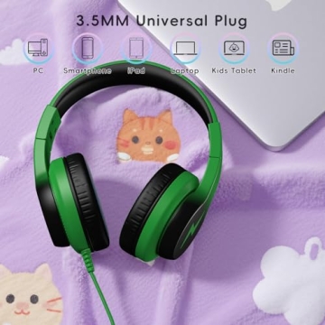 Candy Bila Kids Headphones with Microphone and Volume Control