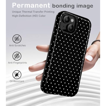 Amzfield iPhone 13/14 Polka Dot Stylish Case - Chic Protection