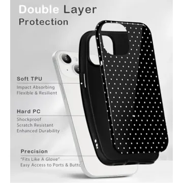 Amzfield iPhone 13/14 Cute Polka Dot Case for Women