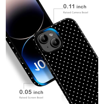 Amzfield iPhone 13/14 Cute Polka Dot Case for Women