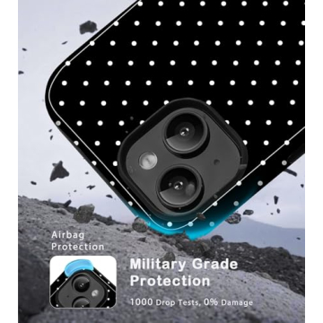 Amzfield iPhone 13/14 Cute Polka Dot Case for Women