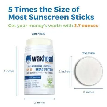 Waxhead Kids Sunscreen Stick - SPF 30 Safe for All Ages