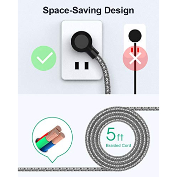 Surge Protector Power Strip with USB Ports – 2 Pack