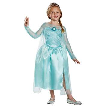 Disney's Frozen Elsa Snow Queen Gown Classic Girls Costume, Medium/7-8