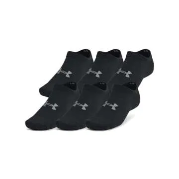 Under Armour Essential No Show Socks 6 Pack - Comfort & Durability