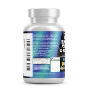 Clean Nutraceuticals Sea Moss Black Seed Oil Ashwagandha Turmeric Bladderwrack Burdock & Vitamin C Vitamin D3 with Elderberry Manuka Dandelion Yellow Dock Iodine Chlorophyll ACV - 2Pack