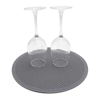 Tongjude Silicone Microwave Mat - 11.7" x 11.7" - Protect from Spill Overs, Non-Slip Silicone Trivet Mats, Hot Pot Holders, Jar Opener,Silicone Drying Mat, Dishwasher Safe