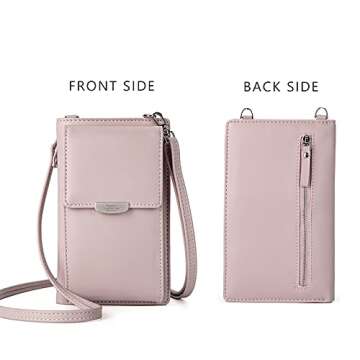 myfriday Small Leather Shoulder Bag, Crossbody Bag CellPhone Wallet Purse Lightweight Crossbody Handbags for Women