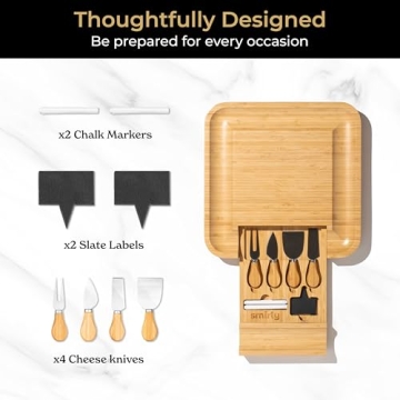 SMIRLY Charcuterie Board Set for Stylish Entertaining