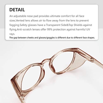 Stylish LeonDesigns Safety Glasses | Anti-Fog & Blue Light Protection