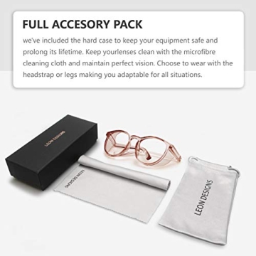 Stylish LeonDesigns Safety Glasses | Anti-Fog & Blue Light Protection