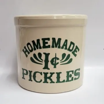 Clarus Crystal Pickles Jar from Friends - 2 Gallon Utensil Holder