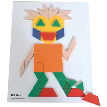 Pattern Block Activity Cards for Early Math Learning