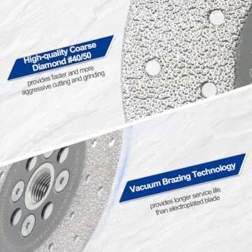 SHDIATOOL 4.5 Inch Diamond Cutting Grinding Disc