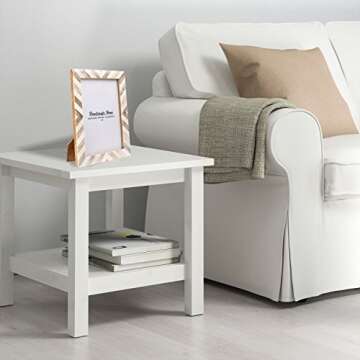 Handicrafts Home 5x7 Chevron Pattern Inspired Picture Frame - 5x7 Frames for Wall Hanging & Desk Dec...