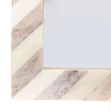 Handicrafts Home 5x7 Chevron Pattern Inspired Picture Frame - 5x7 Frames for Wall Hanging & Desk Decor, Vintage Decor, Living Room & Office Decor - Picture Frame for Photos, Nursery Decor Gifts, Brown