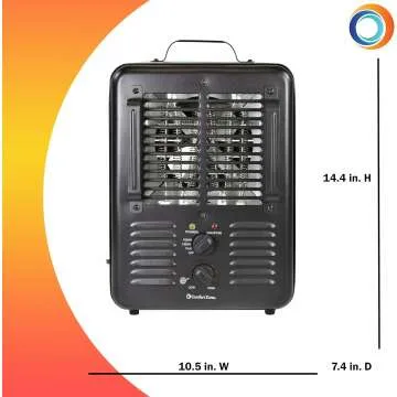 Comfort Zone 1500W Portable Electric Space Heater