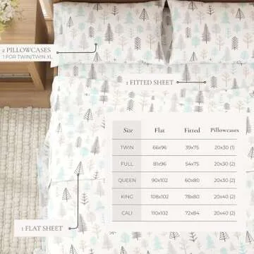 Cozy Great Bay Home Flannel Sheet Set - Queen Size