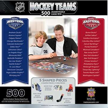 MasterPieces 500 Piece Jigsaw Puzzle for Adults - NHL Zamboni Shaped Puzzle - 30"x18.33"
