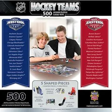 MasterPieces 500 Piece Jigsaw Puzzle for Adults - NHL Zamboni Shaped Puzzle - 30"x18.33"