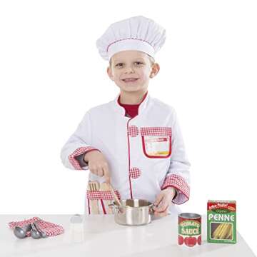 Melissa & Doug Chef Role Play Costume Set Kids 3+