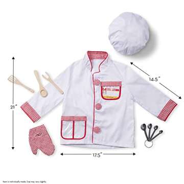 Melissa & Doug Chef Role Play Costume Set Kids 3+