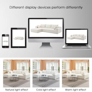 Miscoos Cloud Sectional Couch Minimalist Modular Sofa