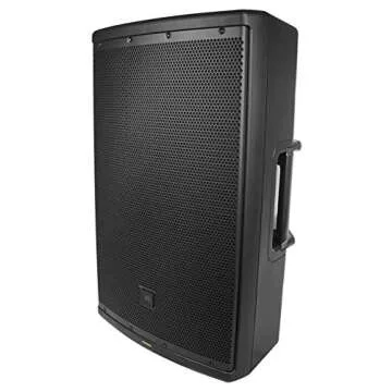 JBL EON615 15" 1000 Watt Powered DJ PA Speaker System w/Bluetooth Connectivity Bundle with Pair of Rockville Adjustable Tripod Speaker/Light Stands with (2) 20 Foot XLR Cables