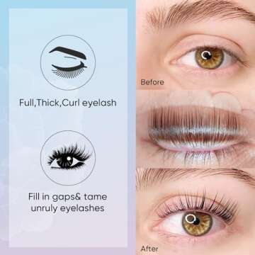 Libeauty Lash Lift Glue, Eyelash Adhesives, Eyelash Perm Glue Strong Sticky Eyelash Lifting Glue for Lash Perming or False Eyelashes Dissolves Quickly in Water