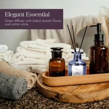 Whole Housewares Reed Diffuser - Green Tea Aroma Home Fragrance