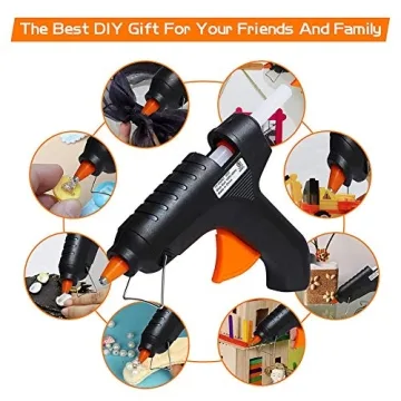 Mini Hot Melt Glue Gun with 10PCS Glue Sticks for Crafts