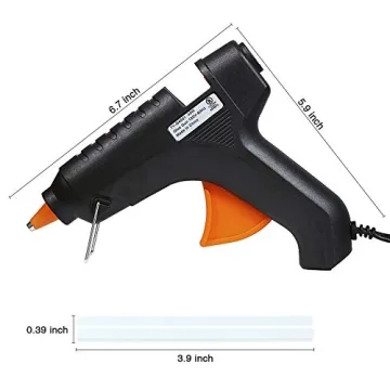 Mini Hot Melt Glue Gun with 10PCS Glue Sticks for Crafts