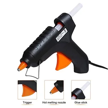 Mini Hot Melt Glue Gun with 10PCS Glue Sticks for Crafts