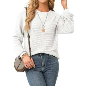 Dokotoo Women's Stylish Long Sleeve Shirt - 2023 Fall Chic Fashion