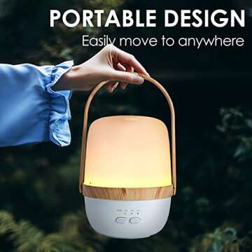 ARVIDSSON Wireless Essential Oil Diffuser, Portable Rechargeable Diffusers for Essential Oils, Cordl...