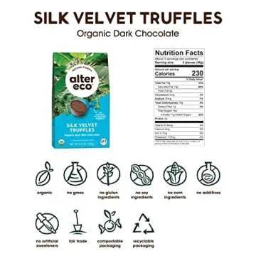 Alter Eco Silk Velvet Truffles – Exquisite Organic Dark Chocolate Truffles with Pure Cocoa