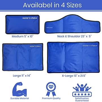 Large 2 Pack Ice Packs for Hot & Cold Therapy - 11x14.5