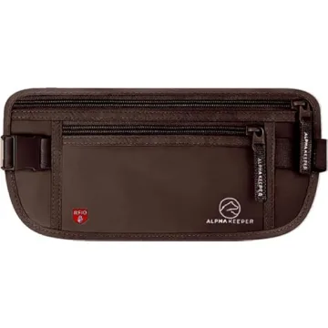 RFID Money Belt for Travel – Slim Anti-Theft Holder for Passports, Money & Cards