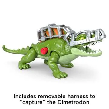 Fisher-Price Imaginext Jurassic World Dominion Dimetrodon Dinosaur Toy with Removable Harness for Preschool Kids Ages 3 and Up