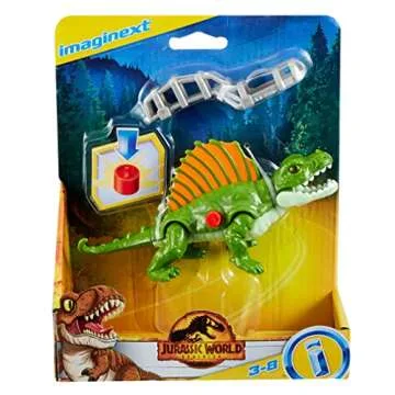 Fisher-Price Imaginext Jurassic World Dominion Dimetrodon Dinosaur Toy with Removable Harness for Preschool Kids Ages 3 and Up