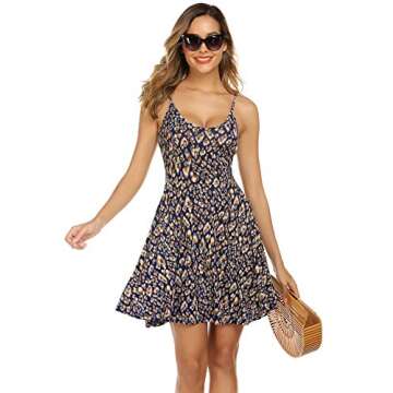 ACEVOG Women Summer Floral Sundress for Beach