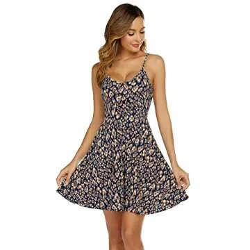 ACEVOG Women Summer Floral Sundress for Beach
