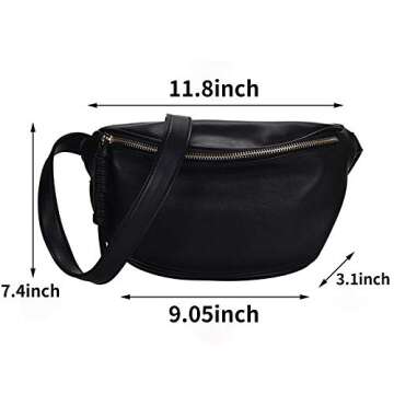 Fashionable Water-Resistant Women’s Waist Bag Fanny Pack