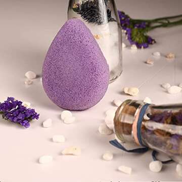 Konjac Sponge for Face - Gentle Face Cleansing and Exfoliation | Activated Charcoal, Eco-Friendly | 100% Natural Original Facial Sponge, Great for Dry, Oily, Combination or Sensitive Skin