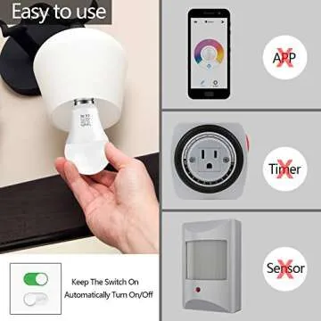 Vgogfly Dusk to Dawn LED Light Bulbs for Home Use